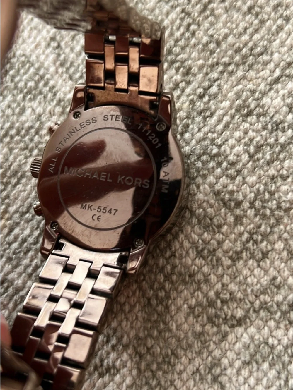 Michael Kors Rose Brown Stainless Steel Chronograph Watch